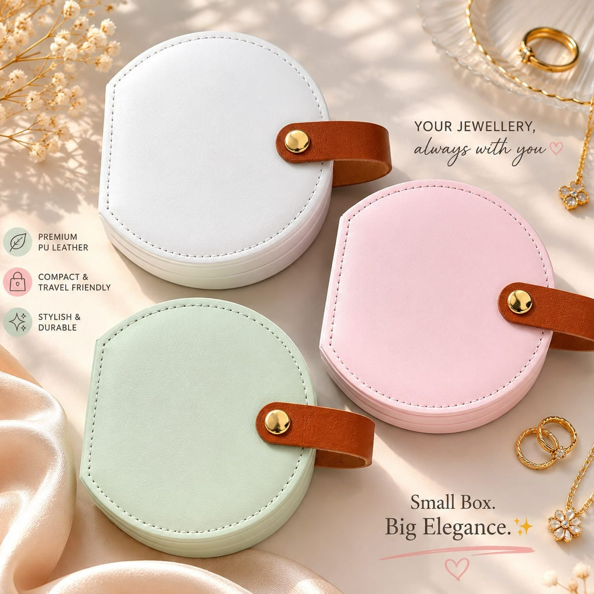 Travel Jewellery organiser (Mix Colour)