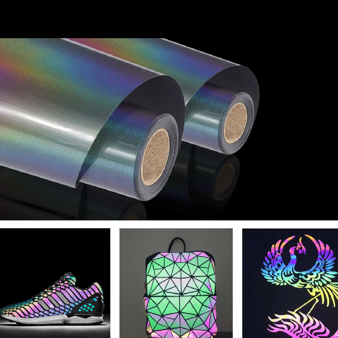 Vinyl Reflective rainbow (per meter)